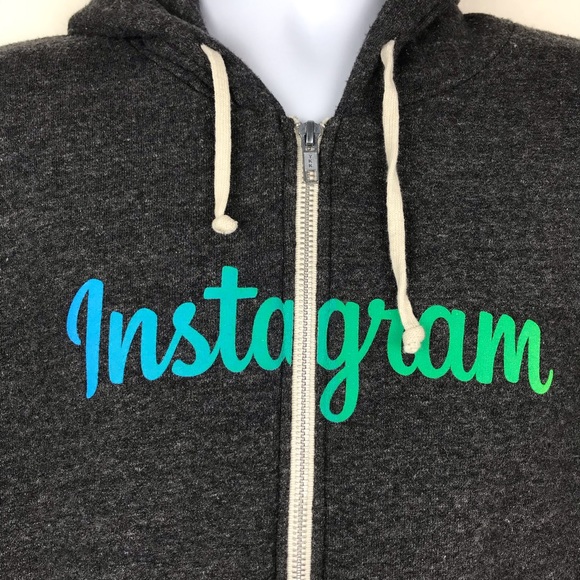 Alternative INSTAGRAM Logo Hooded Zip Sweatshirt - Picture 5 of 12